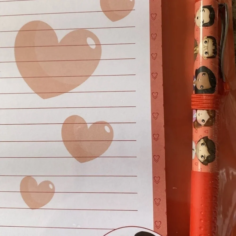 The Office List Pad and Pen Set Jim & Pam Writing Note Pad 80 Sheets NEW